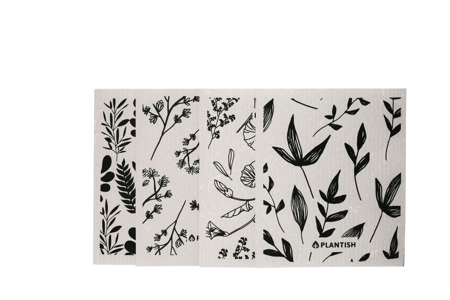 Plantish | Foliage 4-Pack Swedish Sponge Cloths