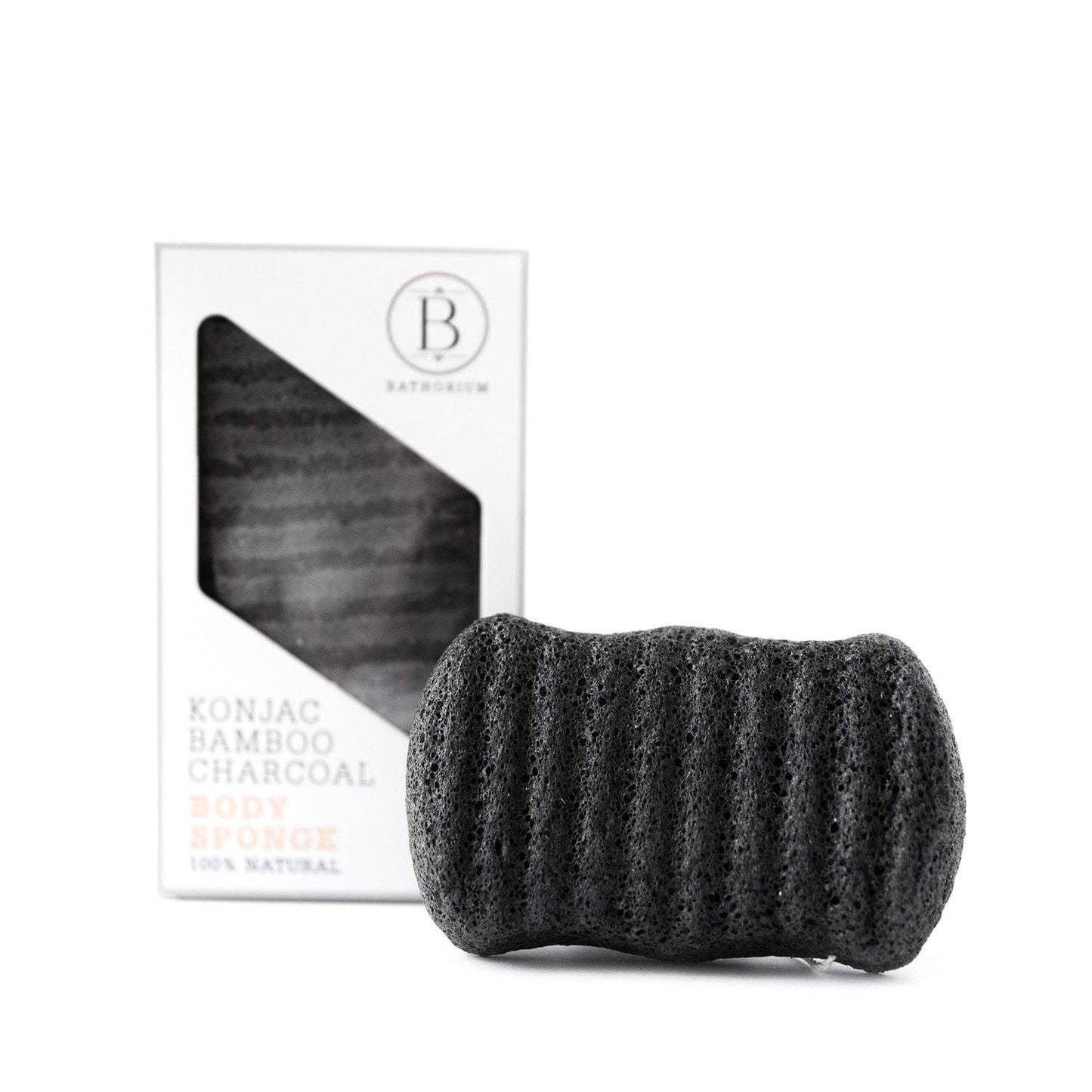 Bathorium | Konjac Bamboo Charcoal Body Sponge