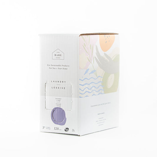 The Bare Home | Lavender + Sage Laundry Detergent 3 Litre Refill Box