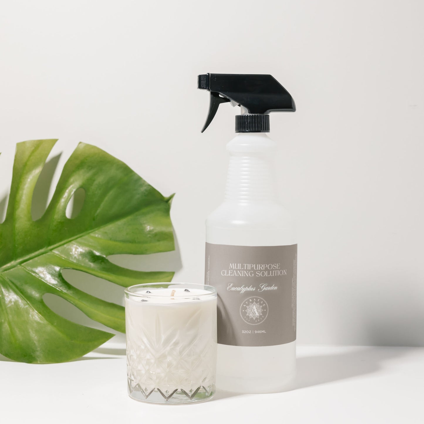 The Farmacy | Non-Toxic AuraTae Candle & Cleaner Duo