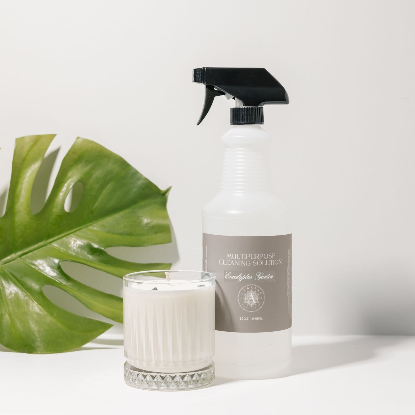 The Farmacy | Non-Toxic AuraTae Candle & Cleaner Duo